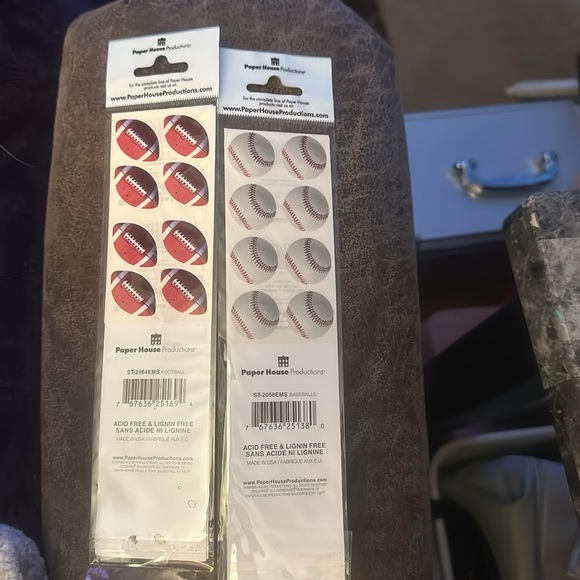 Football and baseball stickers - Picture 2 of 2